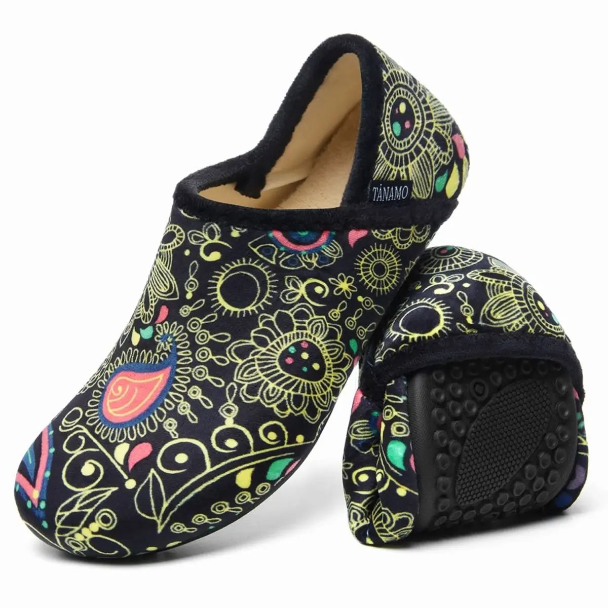 House Slippers for Women Men Indoor Barefoot Slippers Socks Furry Slip on House Shoes Cozy Comfy Slippers for Home Bedroom Travel Yoga - Love Salve